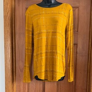 Apt. 9 Women’s Size S Mustard Long Sleeve Top